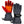 ActionHeat black heated gloves with red heating element graphic on palm