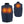 DeWalt heated vest showing front and back heating zones