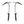 Two Black Diamond ice axes with curved silver shafts and black rubber grips
