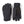 Hestra black winter gloves with elastic cuffs