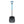 Black Diamond avalanche shovel with blue telescopic handle and D-grip
