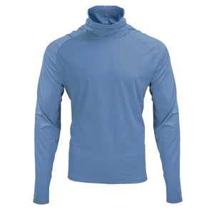 Mobile Cooling blue long sleeve hooded shirt