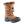 Baffin tan suede winter boot with faux fur trim and black rubber base
