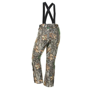 DSG Outerwear camo print bib snow pants with black suspenders