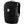 Black FjallRaven backpack with front logo patch and side compression straps