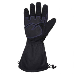 Ergodyne black winter work glove with extended gauntlet cuff and reinforced palm
