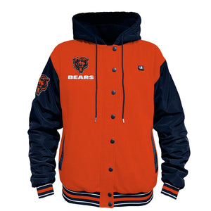 ActionHeat Chicago Bears 5V Battery Heated Varsity Jacket
