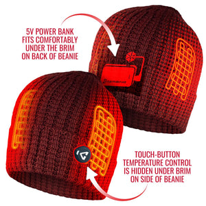 Gerbing 5V Battery Heated Waffle Knit Hat