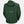 Back view of a dark green Helly Hansen hooded rain jacket