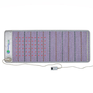 HealthyLine Platinum PRO infrared heating mat with purple surface and digital controller