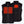 Mobile Warming black heated fleece vest showing front and back heating elements