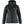 FjallRaven black hooded down jacket with front zipper and logo patch