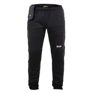 Venture Heat black heated pants with elastic waistband and battery pocket