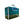 Kanga Coolers teal and green insulated beverage cooler bag with white trim and top handle