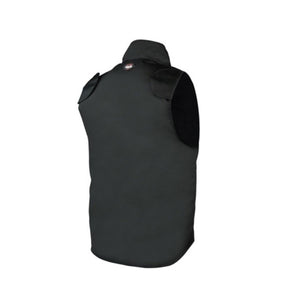 Back view of a black Gears Canada heated vest