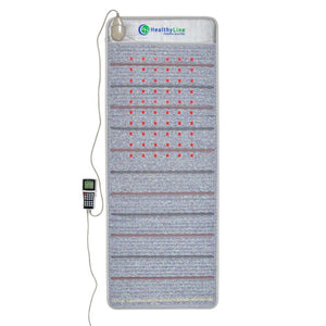 HealthyLine Platinum Aura Mat with integrated red light therapy nodes and digital controller