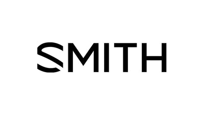 The word SMITH in black sans-serif capital letters on a white background, featuring a stylized 'S' formed by two separate curved lines.