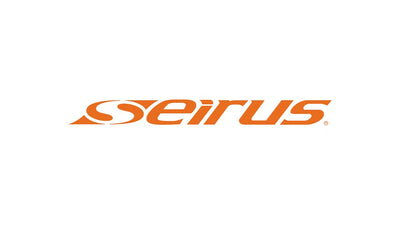 Orange Seirus logo with a stylized curved 'S' at the beginning, followed by 'eirus' and a registered trademark symbol, all on a white background.