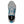 Top view of grey and blue Korkers wading shoe with mesh upper and lace up closure