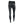 Seirus black leggings with horizontal textured stripes and high waistband