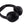 Black wireless over ear headphones with padded ear cups