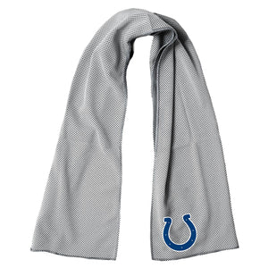 Grey cooling towel with Indianapolis Colts logo