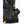 Auclair black leather glove with an ewool battery pack in the zippered pocket and a yellow carabiner