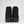 Rear view of black Pajar winter boots with red logo on heel