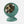Vornado green retro style desk fan with gold grille