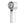 AlphaCool white handheld portable fan with digital display and control buttons