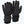 Mobile Warming black heated gloves with textured grip palms and power button on cuff