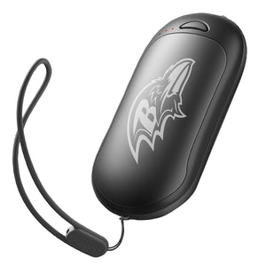ActionHeat Baltimore Ravens branded black electric hand warmer with wrist strap