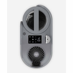 Top view of Vornado heater with digital display and control buttons