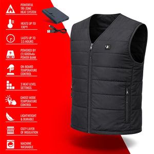 Open Box ActionHeat 5V Classic Insulated Puffer Heated Vest Liner
