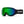 Smith snow goggles with green reflective lens and black strap