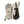 Hestra beige and black ski gloves with leather palms and adjustable wrist straps
