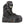 Korkers black waterproof winter boot with lace up closure and textured sole