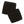 Pair of black cotton terry cloth wristbands