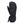 Kombi black insulated winter mitten with adjustable wrist strap