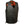 Milwaukee Leather black motorcycle vest with side laces and snap button closure
