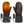 Savior Heat black heated mittens with orange heating element overlay
