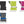 Gordini glove color options in black, chartreuse white, deep pink clay grey, and gun metal olympic blue