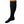 Black compression sock worn on a lower leg