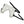 White perforated facial cooling mask with black adjustable elastic straps
