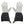 Glovii grey snowflake print heated gloves with black cuffs and power control buttons