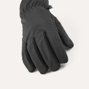 Black SealSkinz winter glove on a light background
