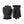Black Hestra leather gloves with ribbed cuffs