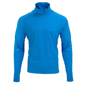 Mobile Cooling blue long sleeve hooded shirt