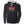 Helly Hansen black hooded sweatshirt with red HH logo and white text on chest
