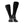 Pair of black Gobi Heat battery heated socks with side battery pocket
